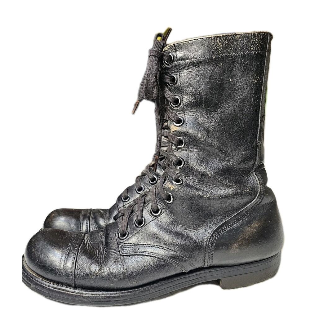 VTG Men's 1960s US Army '60 Cap Toe Jump / Combat Boots 8.5 N Vietnam War Wmn 10